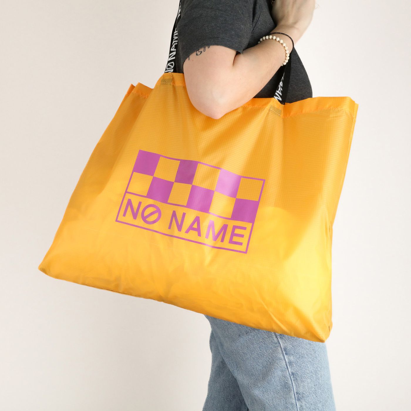 TOTE BAG - NYLON - MAÃS/FUXIA